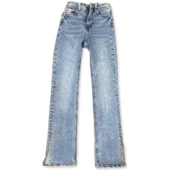 H&M Mid-rise bootcut/flared blue jeans - Picture 1 of 4